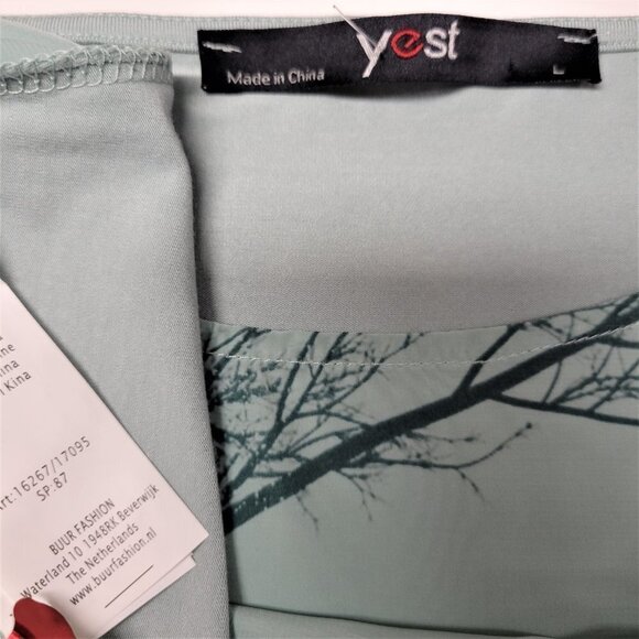 Sleeveless Green Tunic Top Summer Top Loose Fitting Top Travel Top Size L- NEW ! - Picture 9 of 11